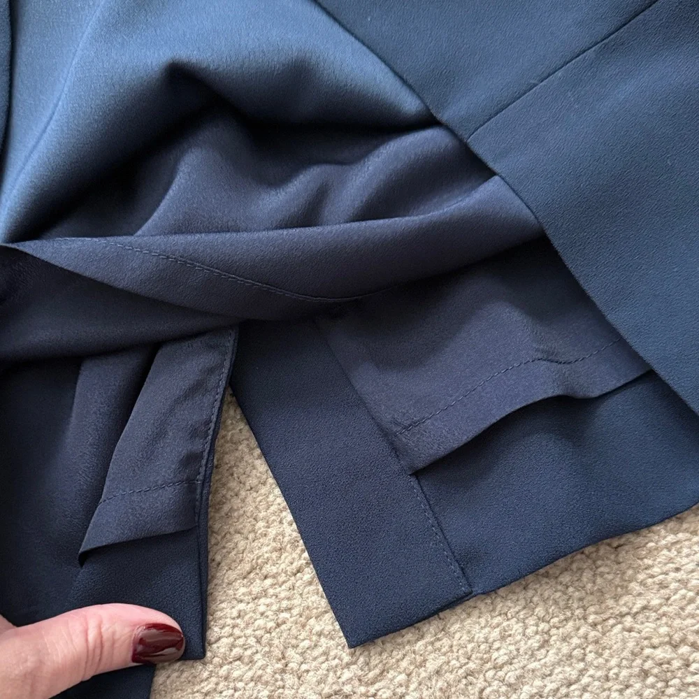 J. Crew Elegant Navy Cap Sleeve Dress Size 4